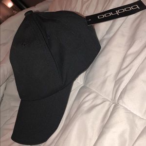 BOOHOO plain black baseball cap